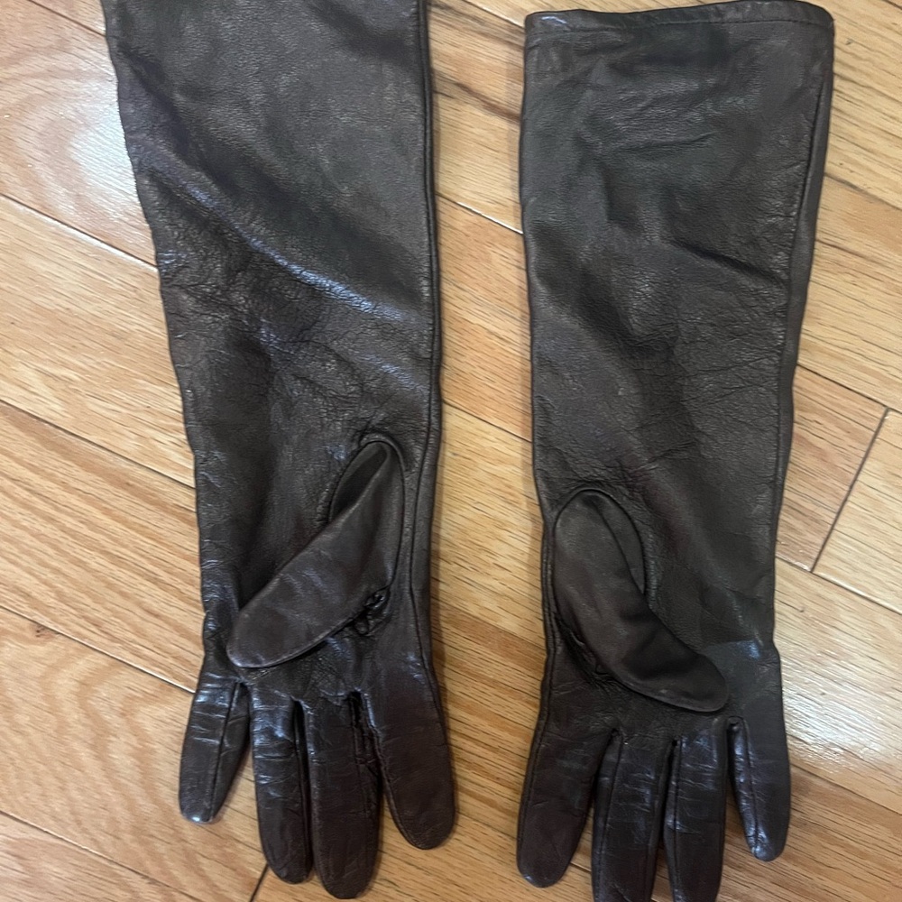 Mossimo Supply Co. Dark Brown Leather Gloves